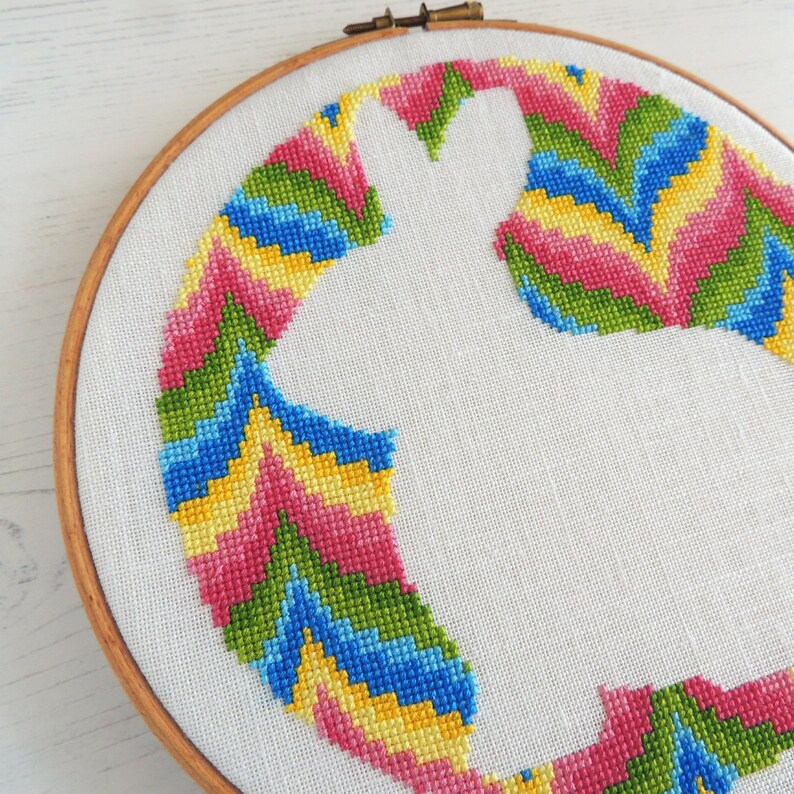 Modern Cross Stitch Pattern. Bargello Design. Alice in Etsy