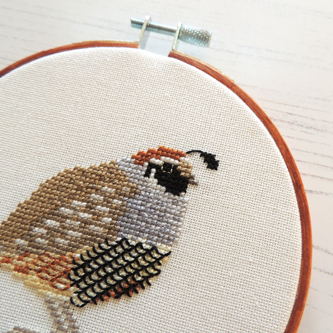 California Quail Cross Stitch Pattern State Bird Embroidery Etsy