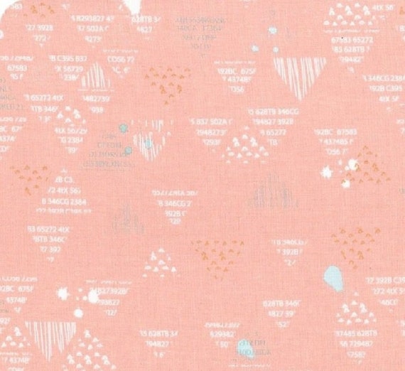 Pink Xs and Os on White by Riley Blake G5764-Pink ON SALE Double Gauze