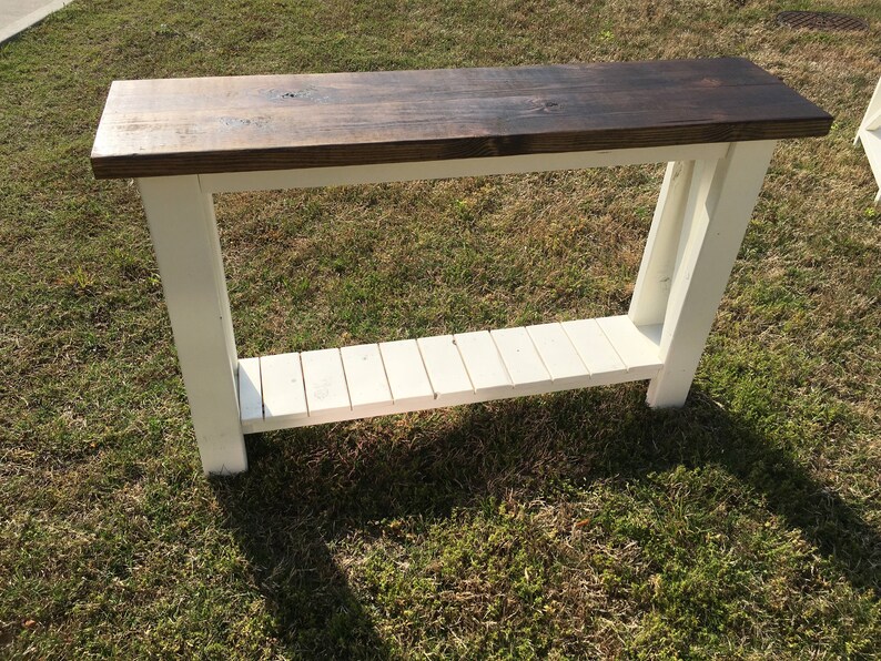 Custom Farmhouse Console Table Sofa Table Etsy