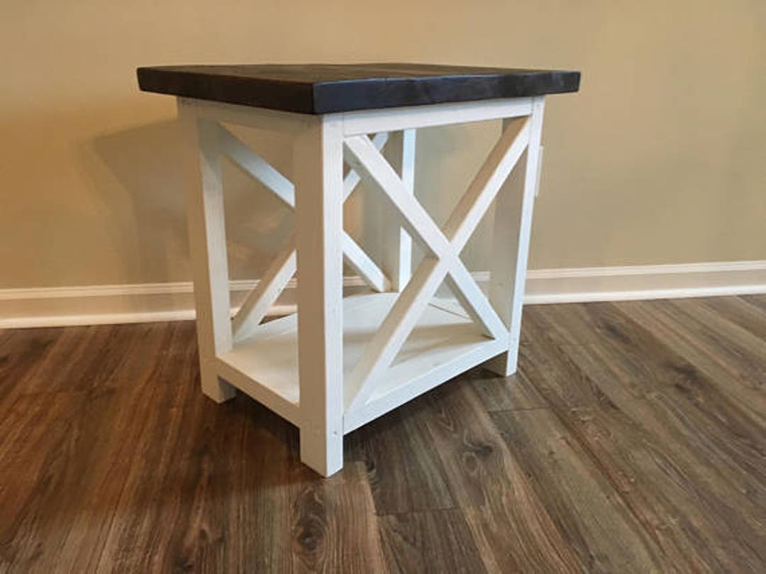 X Style End Table set of 2 Etsy