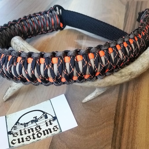 Adjustable Crossbow Shoulder Sling - Double Cobra Weave - Paracord - You Pick Colors!