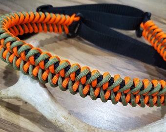 Adjustable Bow Shoulder Sling - Archery - Shark Jaw Weave - Paracord - You Pick Colors!