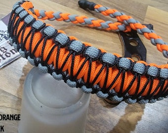 Bow Wrist Sling - Cobra with Microstitching Weave - Archery - Paracord - You Pick Colors!