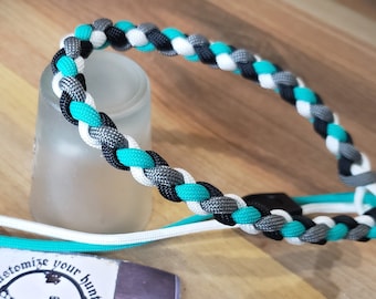 Bow Riser Wrist Sling - Round Braid Weave - NO YOKE REQUIRED - Archery - Paracord - You Pick Colors!