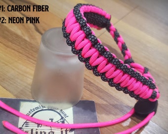 Bow Riser Wrist Sling - Cobra Weave - NO YOKE REQUIRED - Archery - Paracord - You Pick Colors!