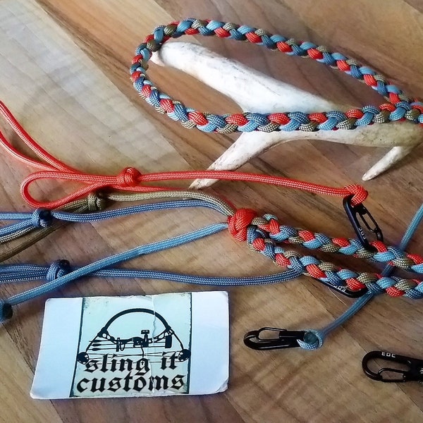 Game Call Lanyard - Round Braid Weave - Paracord - Duck Call/Grunt Call Lanyard - You Pick Colors!