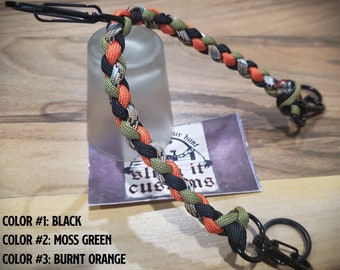 Short Binocular Lanyard - Round Braid Weave - Paracord - You Pick Colors!