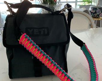 Adjustable Cooler/lunchbox Sling - Double Cobra Weave - Paracord