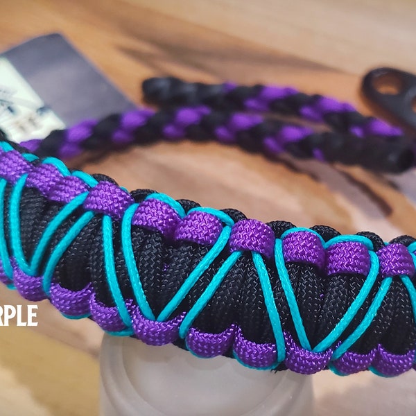 Bow Wrist Sling - Cobra with Hearts Weave - Archery - Paracord - You Pick Colors!