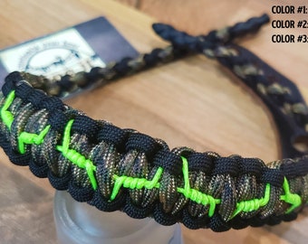 Bow Wrist Sling - Barbed Cobra Weave - Archery - Paracord - You Pick Colors!