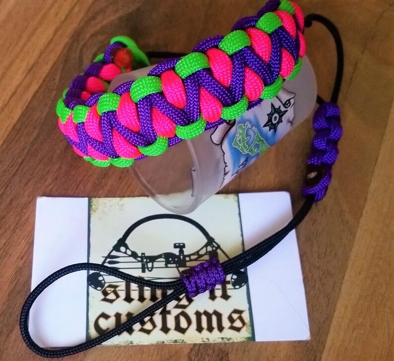 Wrist Lanyard for Archery Release Solomon Weave Paracord Etsy