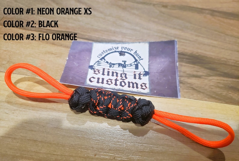 Finger Sling Archery Paracord You Pick Colors Etsy