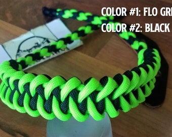 Bow Wrist Sling - Shark Jaw Weave - Archery - Paracord - You Pick Colors!