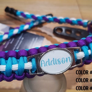 Bow Wrist Sling - Cobra with Backbone Weave with Custom Charm - Archery - Personalized - Paracord - You Pick Colors!