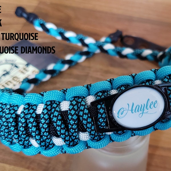 Bow Wrist Sling - Double Cobra Weave with Custom Charm - Archery - Personalized - Paracord - You Pick Colors!