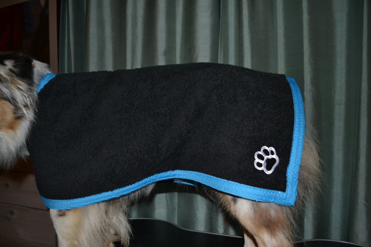 dog robe towel