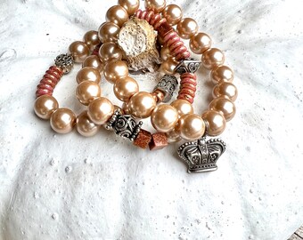 PEACHY PRINCESS STACK Bracelets