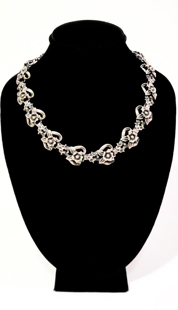 Alice Caviness Sterling Silver Necklace Art Nouvea