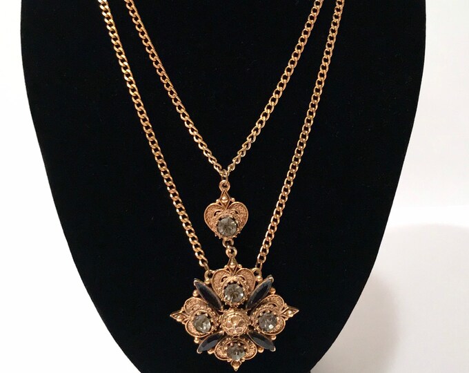 Florenza Maltese Cross Necklace, Gold Tone Cross Pendant With ...