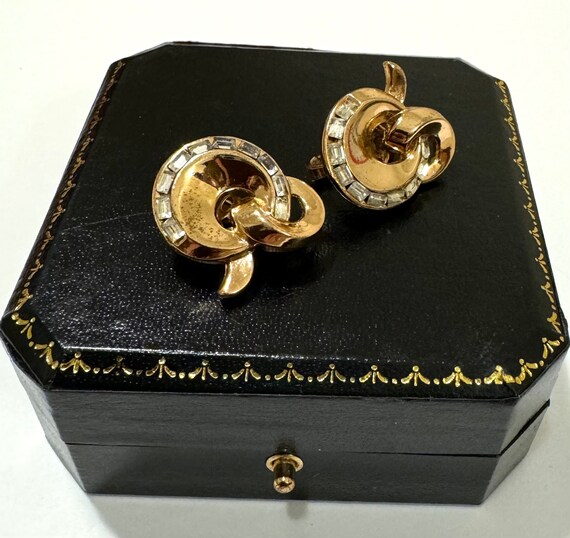 Crown Trifari Earrings By Alfred Philippe, Carous… - image 6