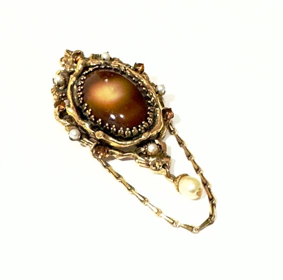 Original By Robert Brooch, Victorian Revival Pear… - image 2