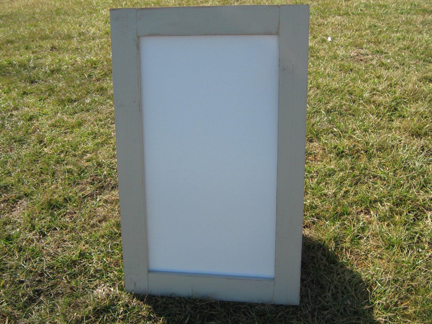 Rustic Whiteboard Large Rustic off White Dry Erase Board. Distressed, Hanging Almond ...