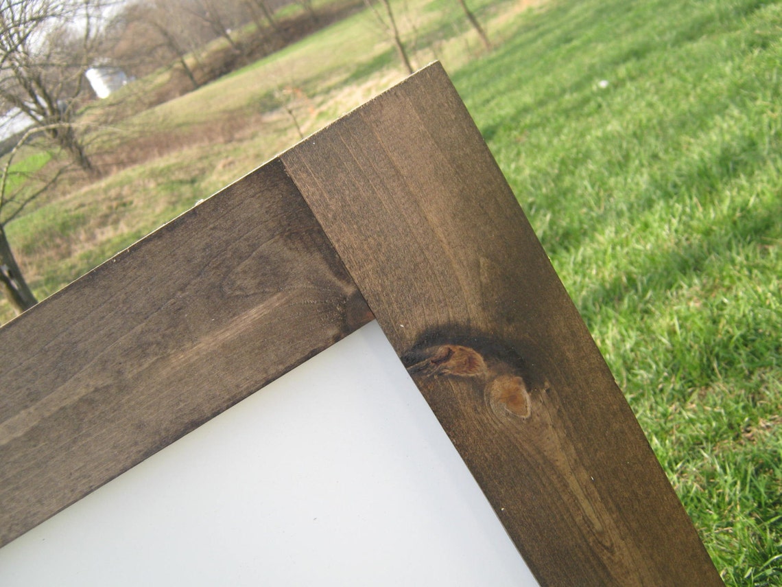 Ready to Ship Rustic Dry Erase Board Dark Walnut 16x20 Etsy