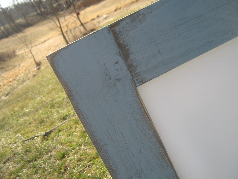Ready to ship. Rustic winter grey dry erase board distressed Etsy