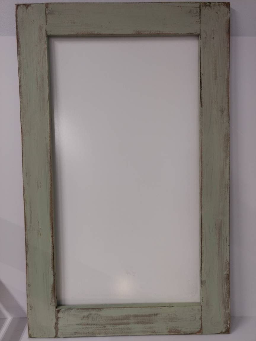 Large dry erase board celery green chalk paint distressed Etsy