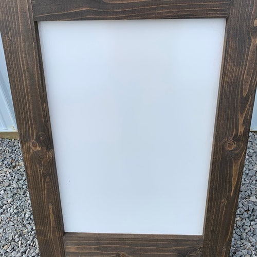 Sandwich board sign, outdoor dry erase sign. Easel for wedding sign. Rustic, farmhouse. 38