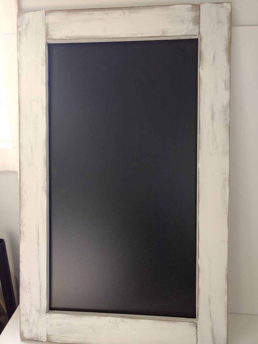 Large Kitchen Chalkboard Sign. Framed Menu Marker Board. Distressed