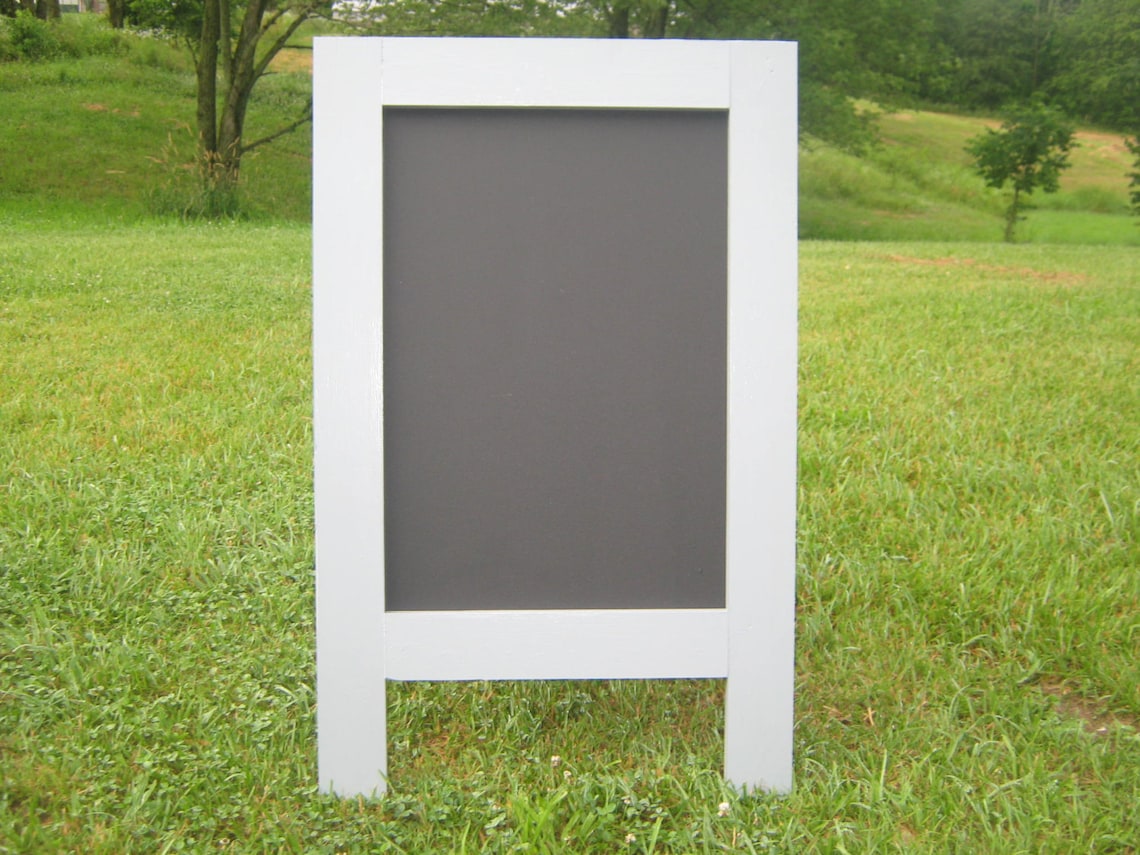 Sandwich board sign outdoor chalkboard. 25x38 Etsy