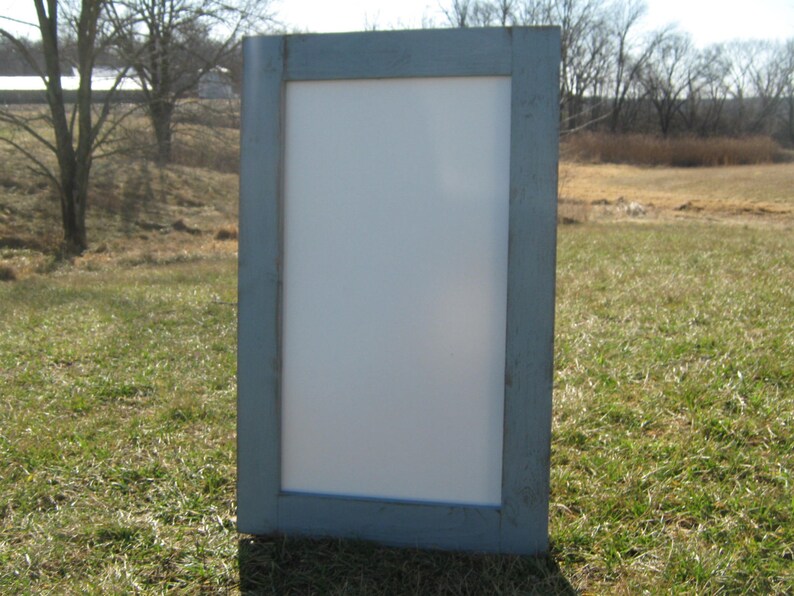 Ready to ship. Rustic winter grey dry erase board distressed Etsy