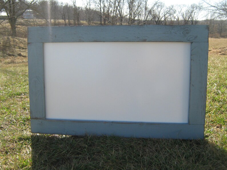 Ready to ship. Rustic winter grey dry erase board distressed Etsy