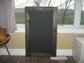 Rustic chalkboard, extra large kitchen chalk board. Custom made, you pick the color. Framed marker board. Kitchen, entryway message center.
