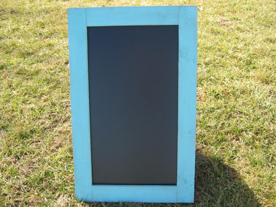 rustic ocean blue chalkboard distressed extra large light blue etsy blue chalkboard