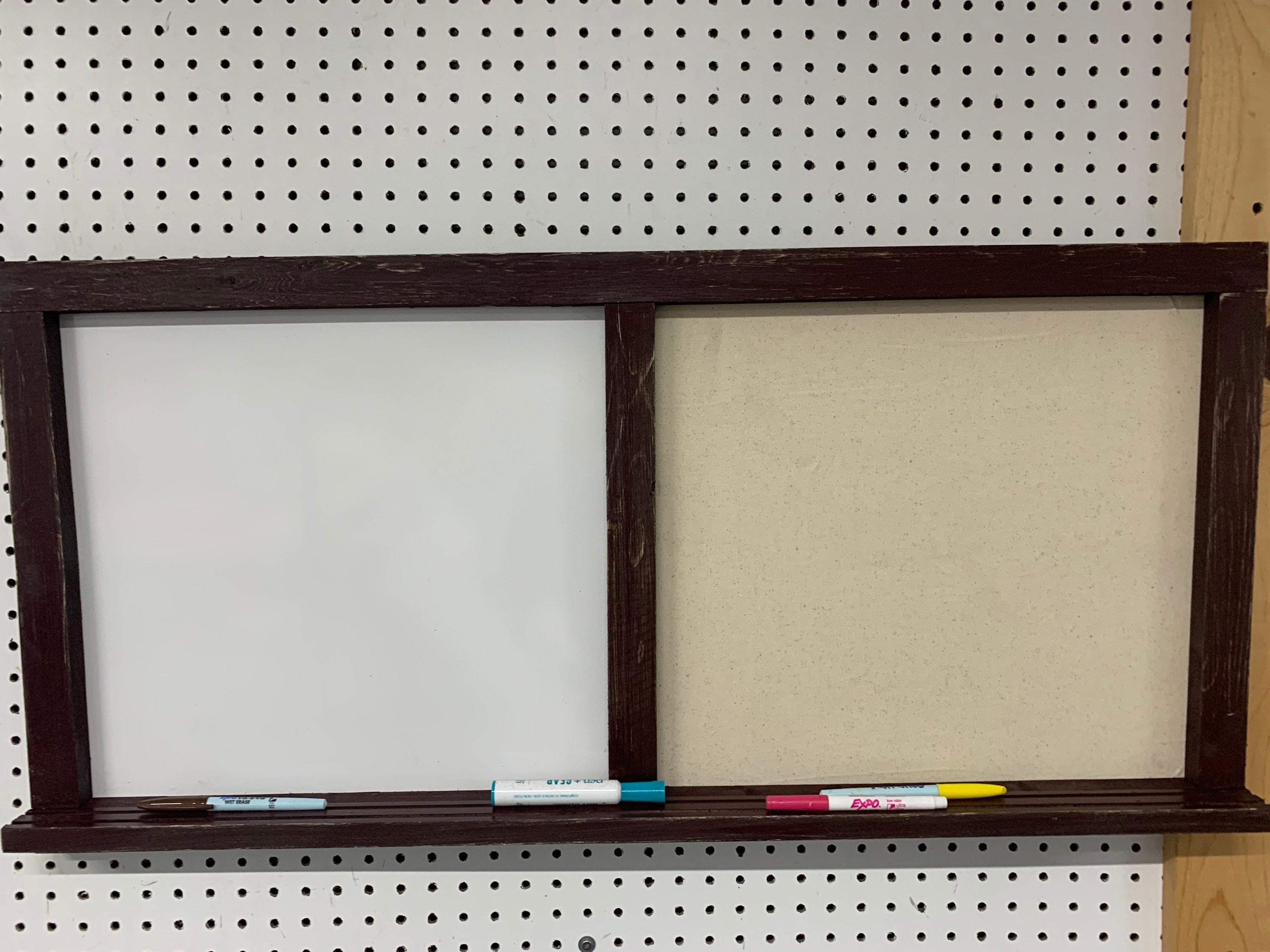 Combination Bulletin Board Dry Erase. Memo Pin Board. White Etsy