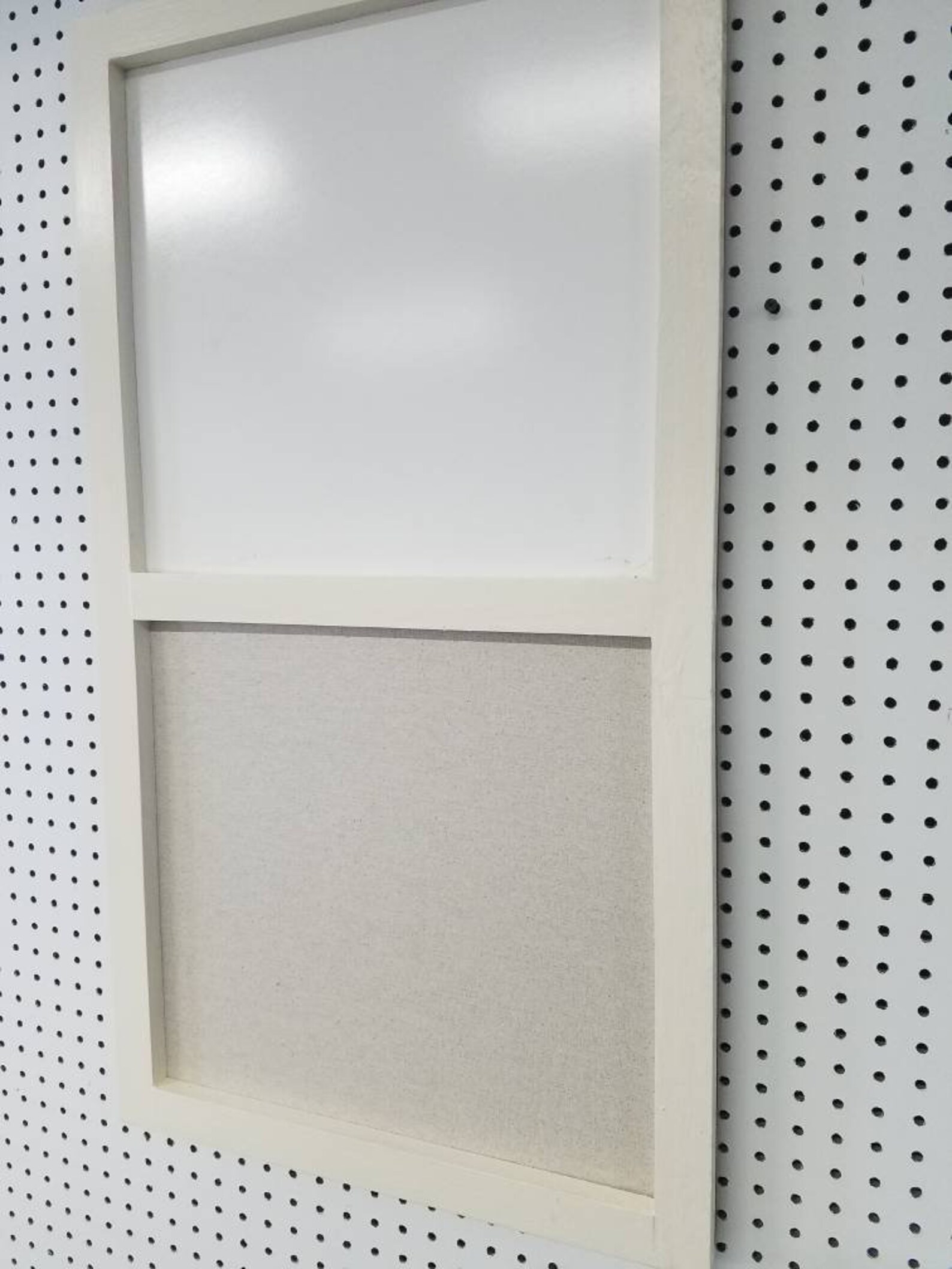 Dual Dry Erase and Pinboard Combination White Board Cork Board Etsy