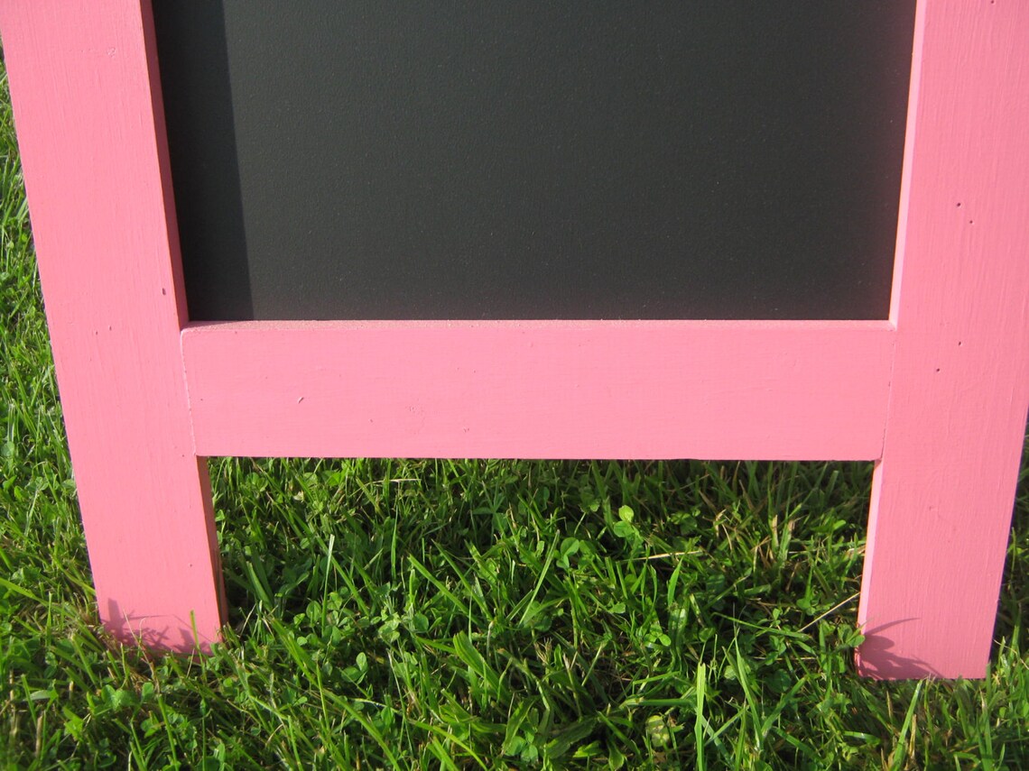 Easel Chalkboard Sidewalk Chalkboard Sandwich Chalk Board Etsy