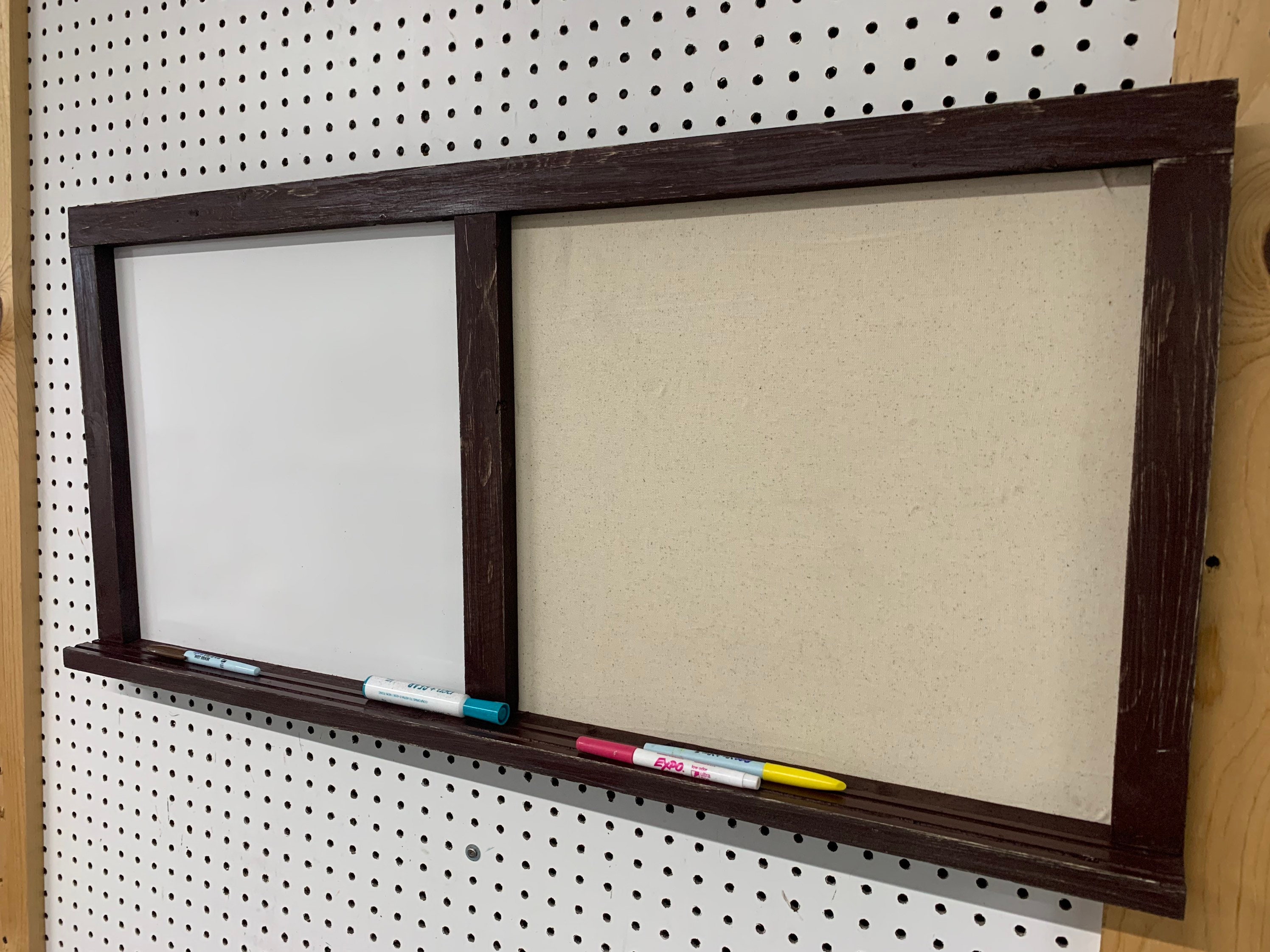 Combination Bulletin Board Dry Erase. Memo Pin Board. White Etsy