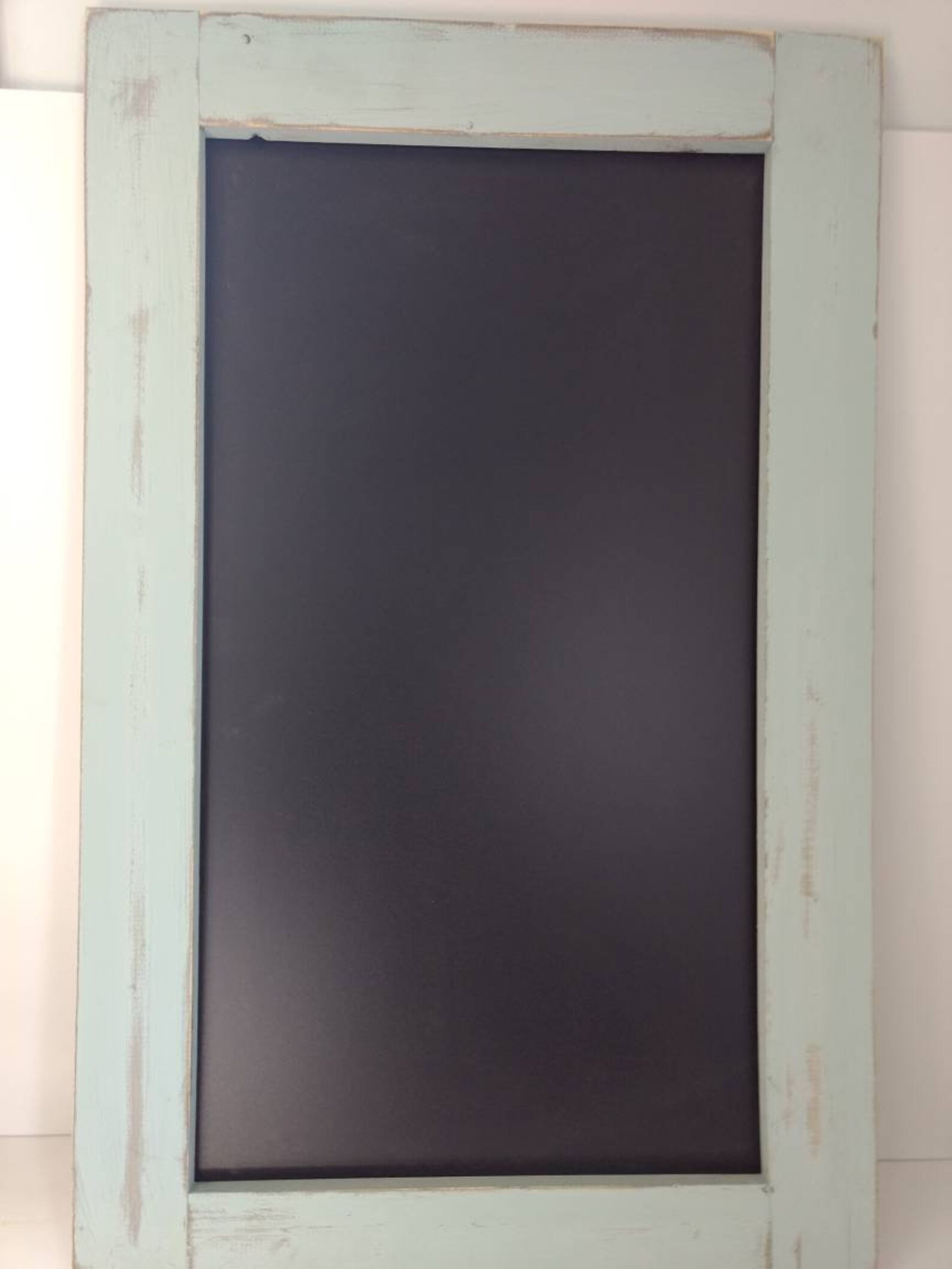 Large Chalkboard Serenity Blue Chalk Paint Rustic Chalk Board Etsy