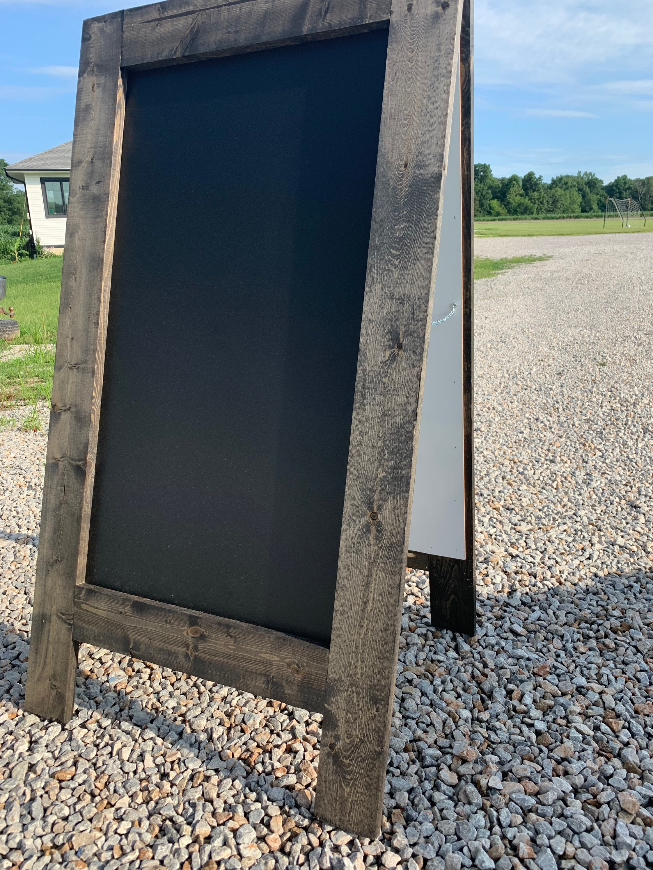 Extra large sandwich board. Ebony finish double sided Etsy