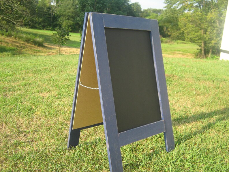 Chalkboard Easel Outdoor Sign. Sandwich Board Sign Etsy