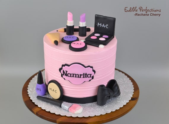 Fondant Black Clutch Women Bag Cake topper