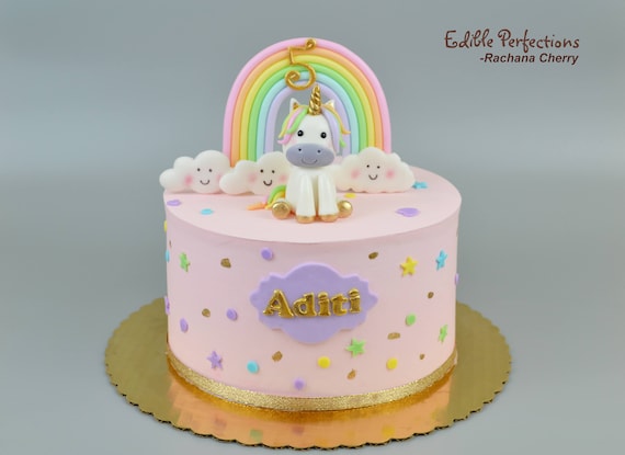 Gâteau arc en ciel des Petits Poneys - Macaronette et cie