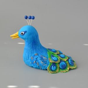 Peacock Cake topper, Edible Peacock, Fondant Peacock cake topper