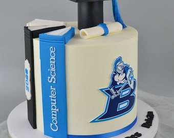 Custom School Logo Edible Cake Image: Precut Decoration