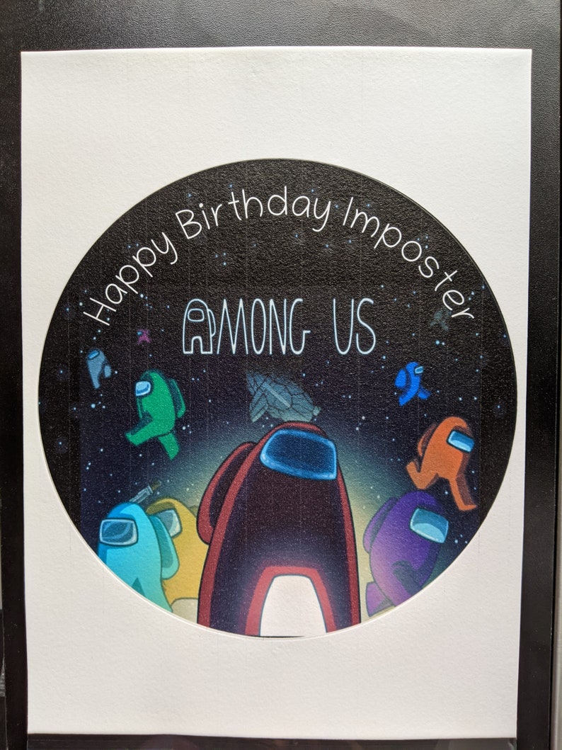 Among Us Edible Image Cake Topper | Etsy