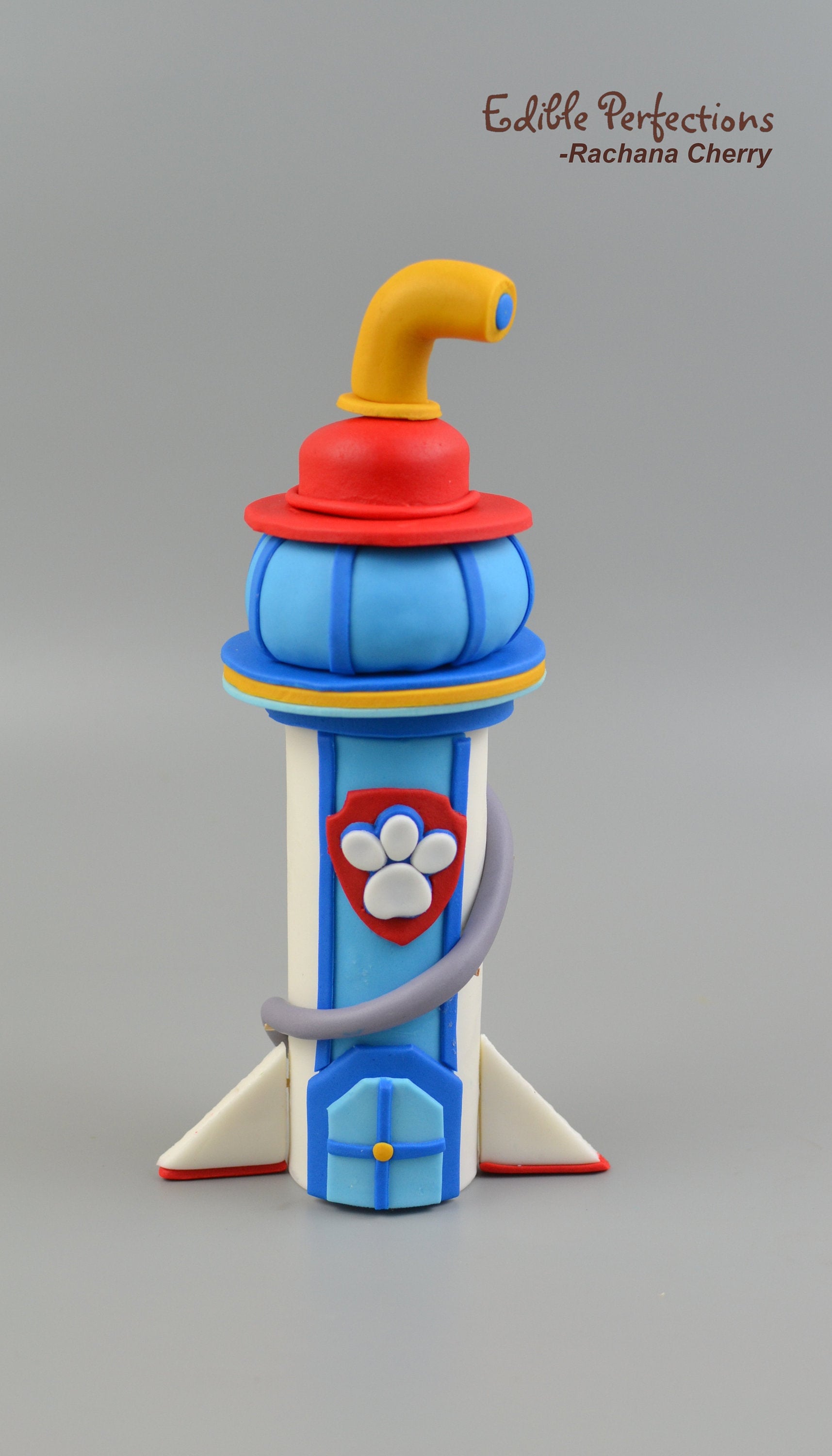 Edible Paw Patrol Inspired lookout tower cake topper,  Paw Patrol Fon…
